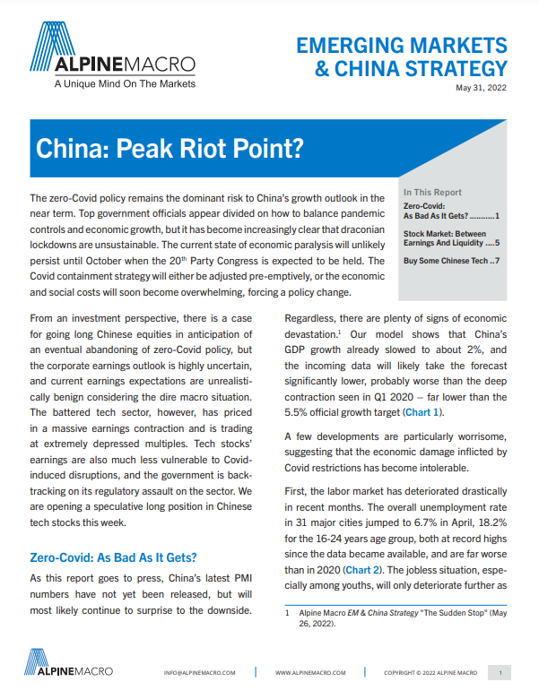 China: Peak Riot Point?