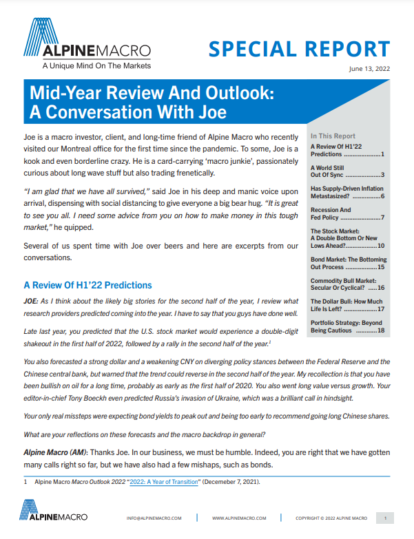 Mid-Year Review And Outlook: A Conversation With Joe